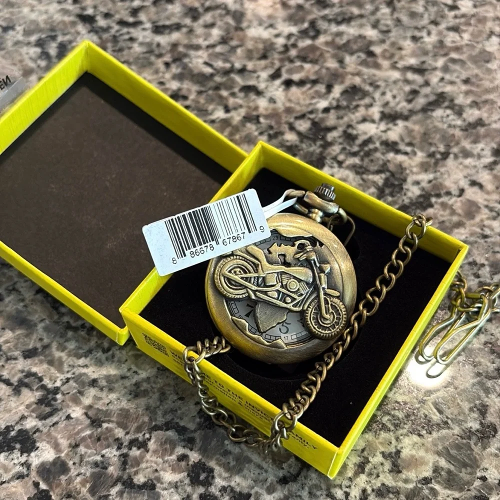 Invicta Motorcycle Men's Pocket Watch - 47mm, Bronze NWT